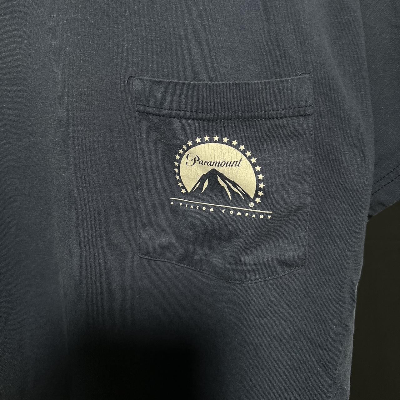 1990s vintage Paramount Pictures blue cotton pocket tee
