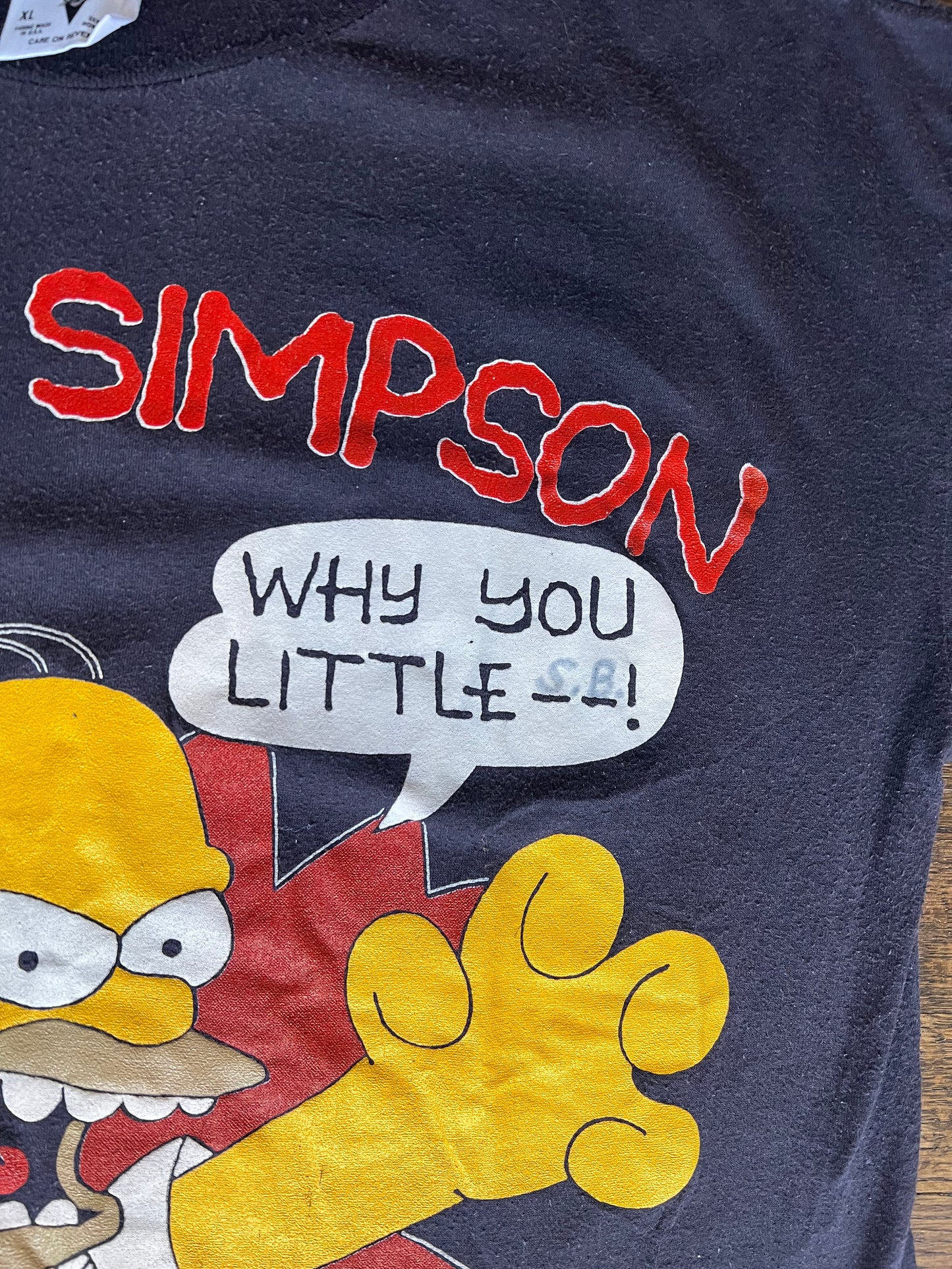 1990 Homer Simpson “Why You Little” All American Dad Vintage Single Stitch T Shirt