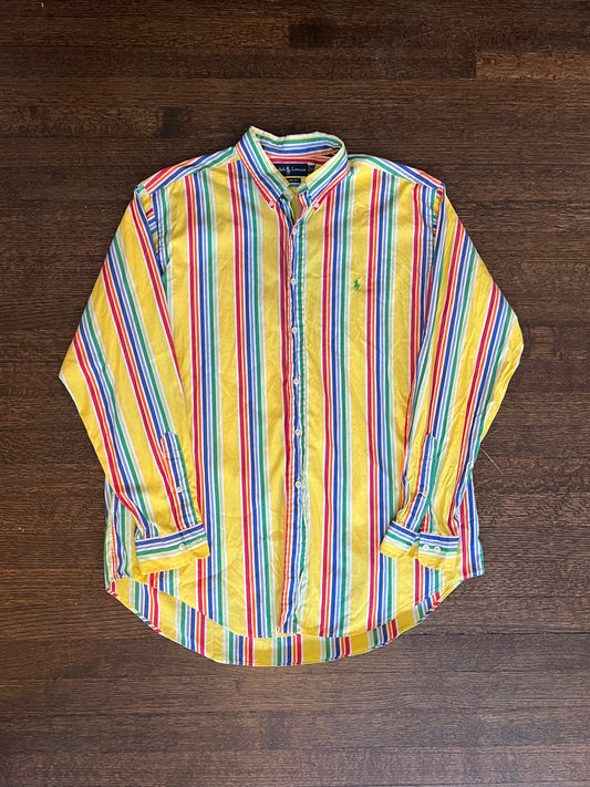 Vintage Ralph Lauren Mulit Colored Button Down